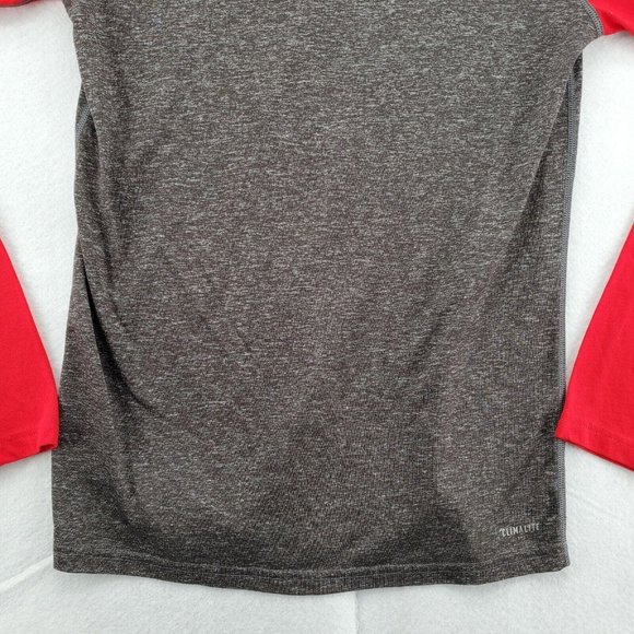 CHICAGO BLACKHAWKS Shirt Men’s Long Sleeve Crew Neck Tee Gray Small - Picture 10 of 12
